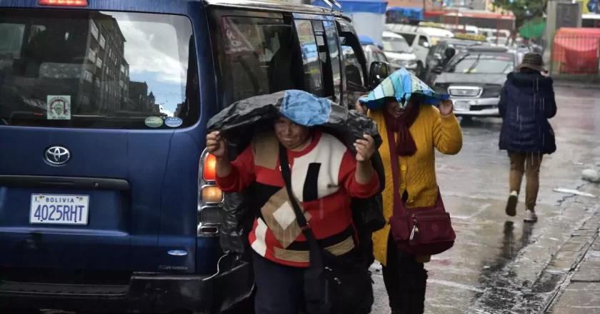 Las lluvias no cesarán en La Paz y El Alto, según el pronóstico del Senamhi