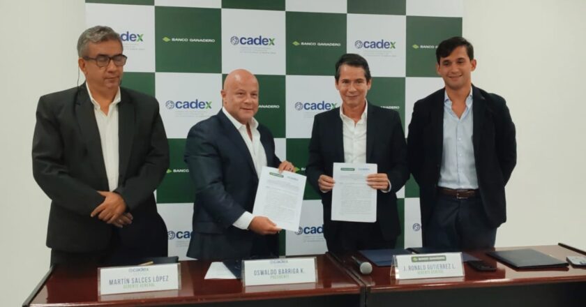 CADEX y Banco Ganadero se unen para potenciar el sector exportador